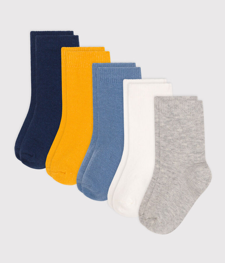 5 paires de chaussettes b&eacute;b&eacute; en coton unies variante 1
