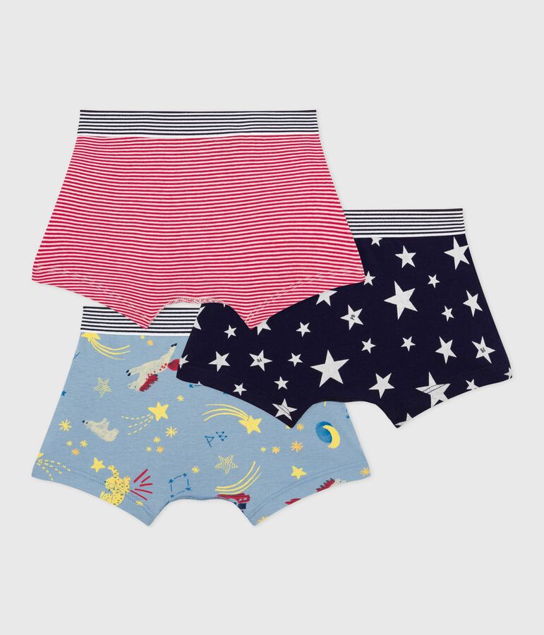 Lot de boxers enfant en coton imprim&eacute; variante 1