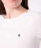 Tee-shirt Femme Iconique col amiral en coton  blanc ECUME