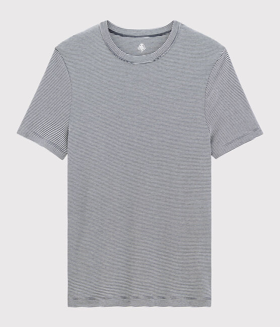 T-shirt manches courtes Homme bleu SMOKING/blanc MARSHMALLOW