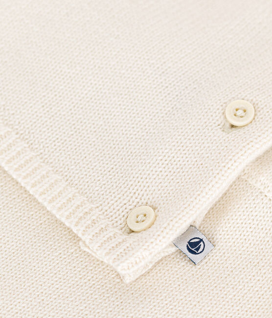 Ensemble en tricot laine et coton motif coeur bébé rouge MARSHMALLOW/blanc CORRIDA
