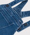 Robe salopette en denim effet molleton enfant fille bleu BLEU DELAVE