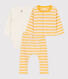 Ensemble à rayure marinière en coton bébé