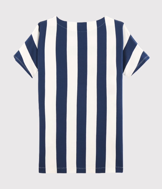 Robe femme bleu/blanc