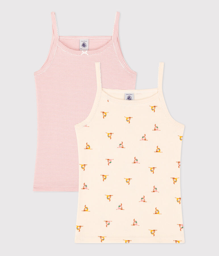 Lot de 2 chemises &agrave; bretelles en coton enfant variante 1