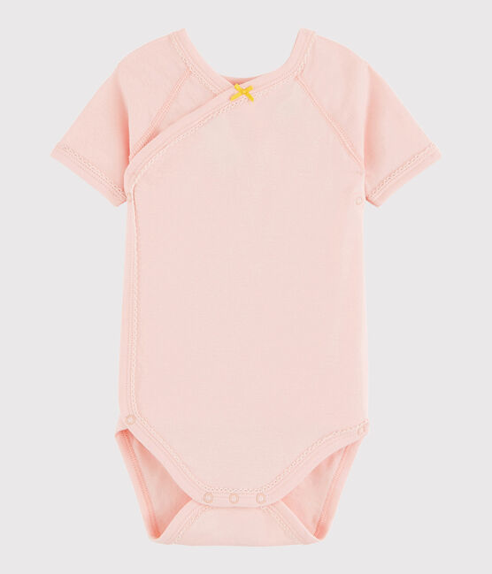 Body croisé manches courtes bébé fille rose MINOIS