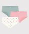 Lot de culottes enfant en coton taille haute &agrave; c&oelig;urs multicouleur