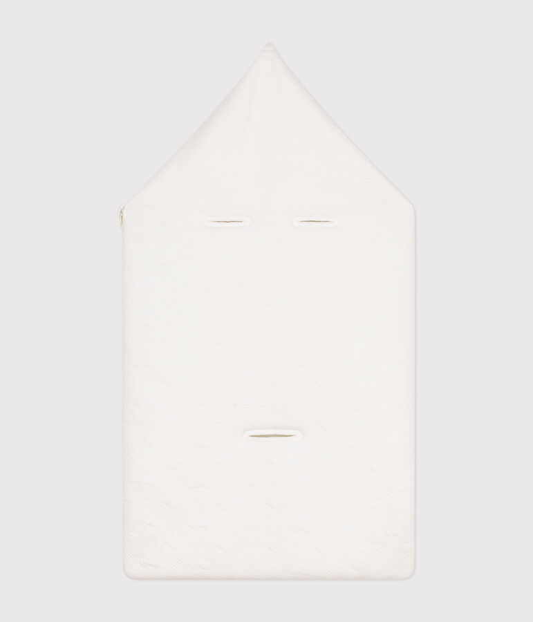 Nid d'ange en tubique b&eacute;b&eacute; blanc MARSHMALLOW