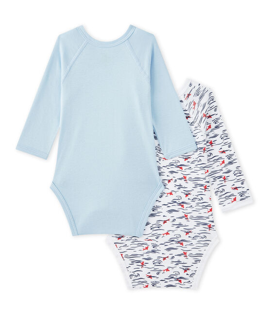 Lot de 2 bodies naissance garçon manches longues blanc LOT