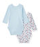 Lot de 2 bodies naissance garçon manches longues blanc LOT