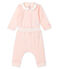 Ensemble 2 pièces bébé fille en côte rose FLEUR/rose GEISHA