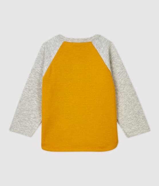 Tee-shirt en coton bébé jaune BOUDOR/ BELUGA