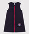 Robe sans manches en coton enfant fille bleu SMOKING
