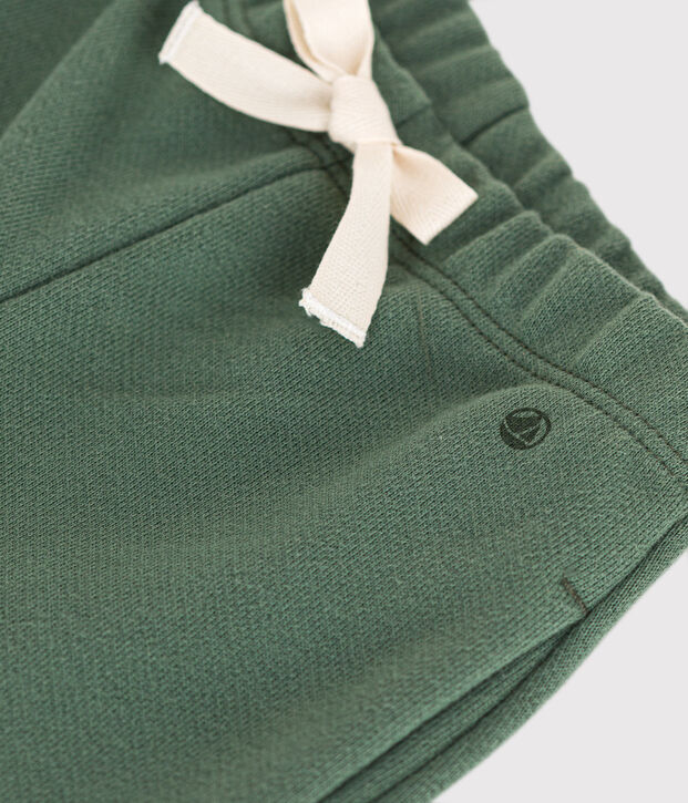Pantalon en molleton b&eacute;b&eacute; vert
