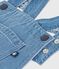 Robe salopette enfant en coton bleu DENIM CLAIR