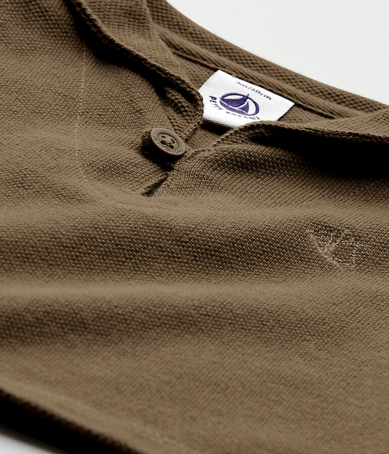 T-shirt b&eacute;b&eacute; gar&ccedil;on manches courtes marron