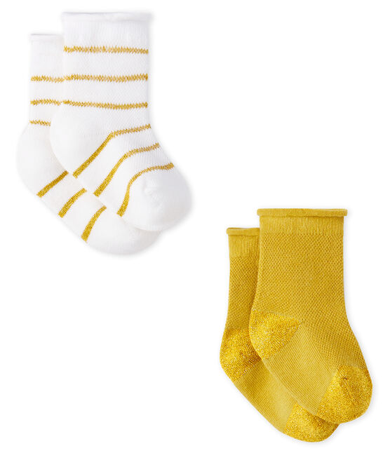 Lot de 2 paires de chaussettes légères bébé fille variante 1