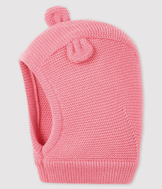 Cagoule unie bébé fille/garçon rose CHEEK