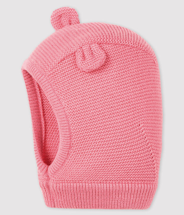 Cagoule unie b&eacute;b&eacute; fille/gar&ccedil;on rose