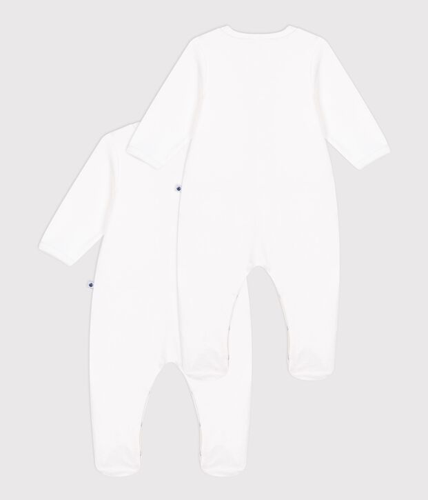 Lot de pyjamas b&eacute;b&eacute; en velours unis multicouleur