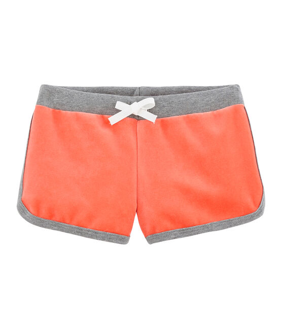 Short enfant fille orange ORIENT