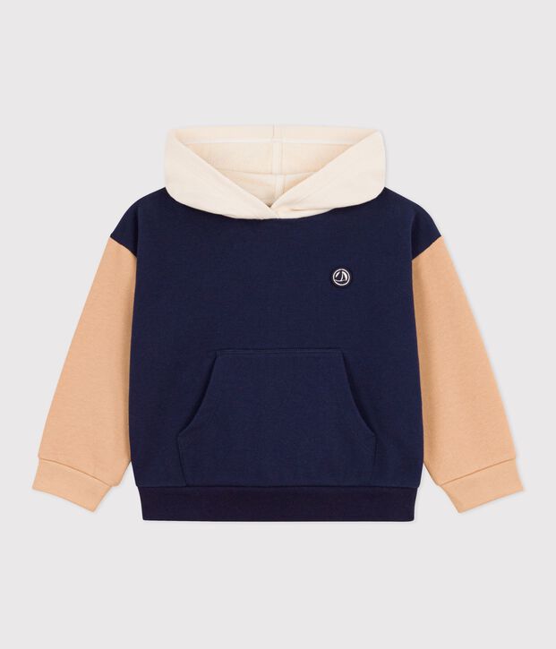 Sweatshirt &agrave; capuche enfant gar&ccedil;on bleu/multicouleur