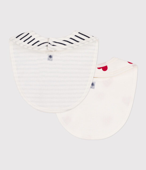 LOT DE 2 BAVOIRS B&Eacute;B&Eacute; EN COTON multicouleur