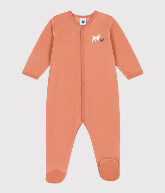Pyjama bébé en velours rose SIENNA
