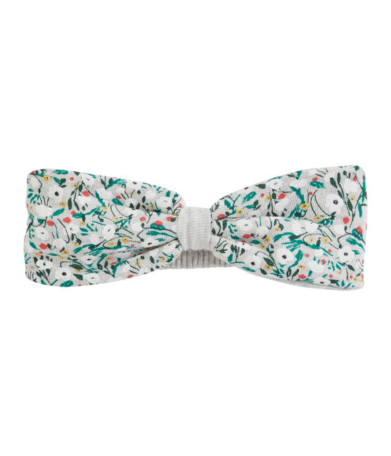Bandeau bébé fille gris BELUGA/blanc MULTICO
