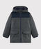 Parka coton enduit enfant garçon gris CITY CHINE