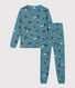 Pyjama snowboard garçon en coton
