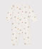 Pyjama sans pieds en coton bébé blanc MARSHMALLOW/blanc MULTICO