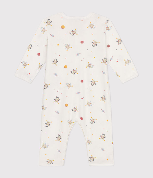 Pyjama sans pieds en coton b&eacute;b&eacute; blanc/multicouleur