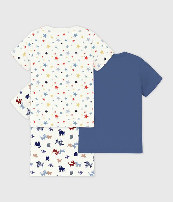 Lot de tee-shirts enfant en coton manches courtes imprimé variante 1