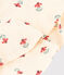 Capeline fleurs en gaze de coton bébé blanc AVALANCHE/ MULTICO