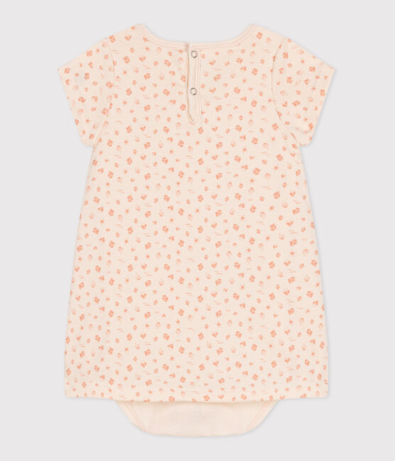 Robe bébé en coton à manches courtes et body intégré AVALANCHE/ ABRICOT OVS