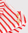 Robe enfant en coton manches longues à rayures rose FLEUR/ SPICY