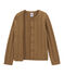 Cardigan en laine et coton marron BRINDILLE