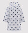 Peignoir petit garçon en éponge blanc MARSHMALLOW/bleu MEDIEVAL