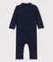 Combinaison longue en jersey épais bio bébé bleu SMOKING