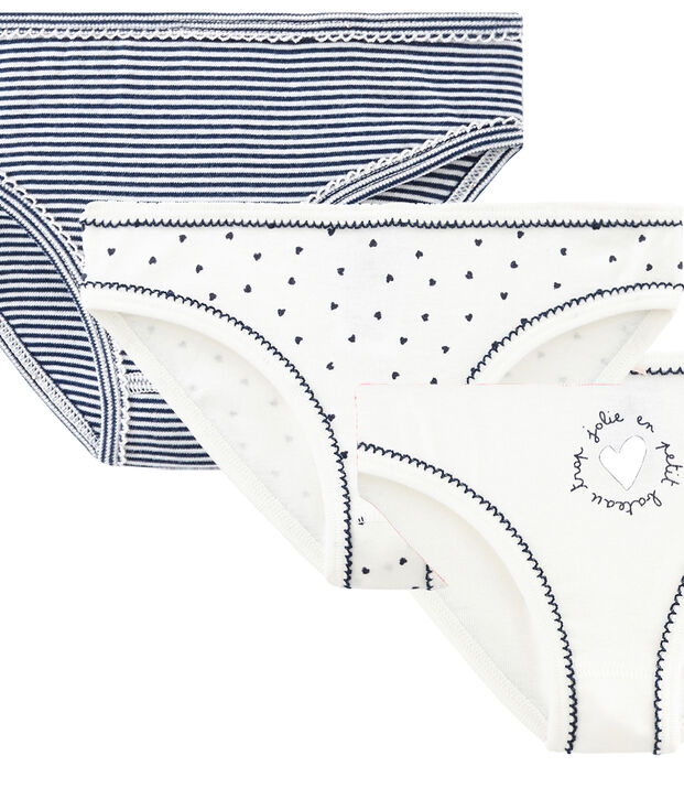 Trio de culottes petite fille multicouleur