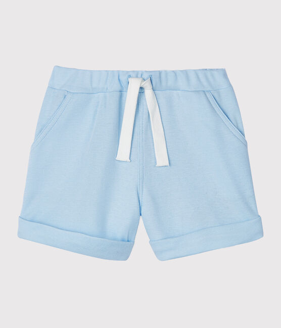 Short bébé fille - garçon en maille bleu FRAICHEUR