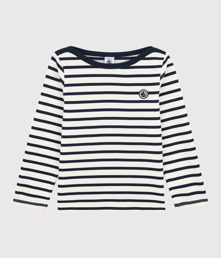 Marini&egrave;re en coton enfant fille / gar&ccedil;on blanc/bleu