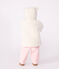 Manteau à capuche bébé ouatiné en sherpa écru MILK
