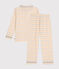 Pyjama en coton imprimé à carreaux enfant blanc AVALANCHE/ MULTICO