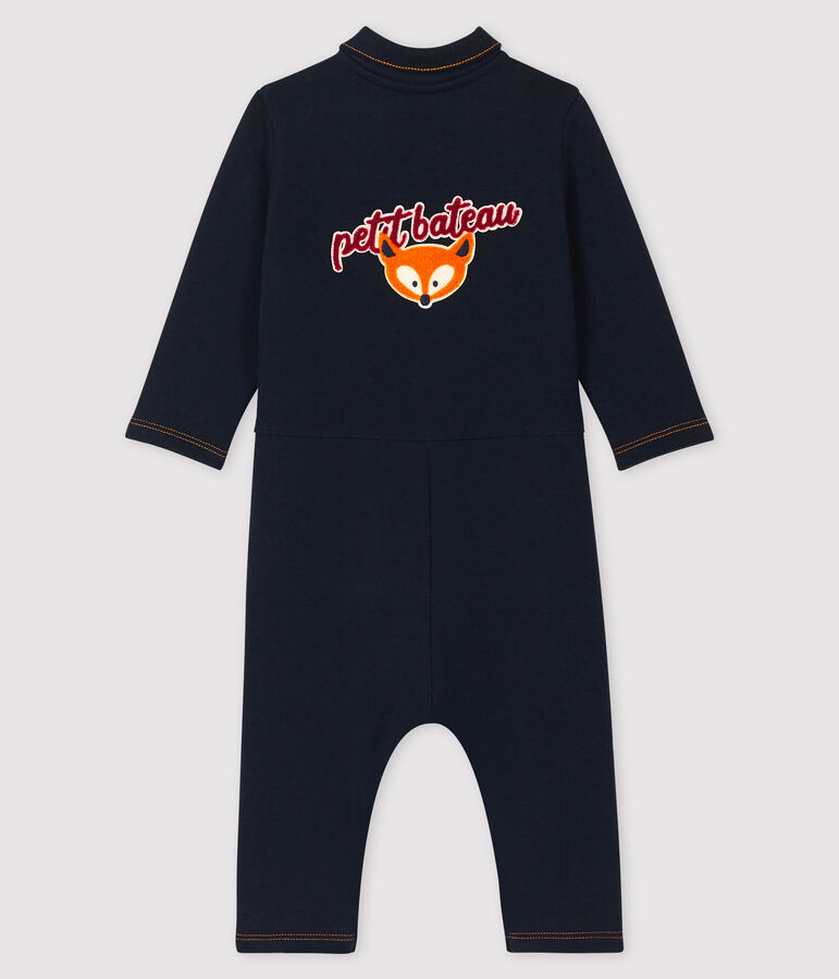 Combinaison longue b&eacute;b&eacute; gar&ccedil;on bleu SMOKING