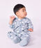 Surpyjama b&eacute;b&eacute; en polaire imprim&eacute; bonhomme de neige bleu/multicouleur