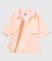 Manteau rayé bébé fille blanc MARSHMALLOW/rose ROSAKO