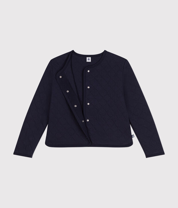 Cardigan en tubique Femme bleu