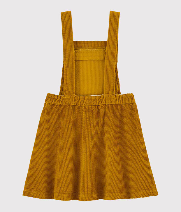 Robe salopette enfant fille jaune